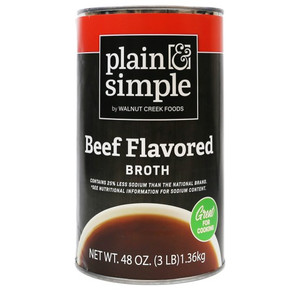 Plain & Simple Beef Flavor Broth – 48 oz