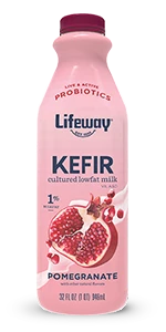 Pomegranate Low Fat Kefir, Lifeway 32 oz, Pack of 6