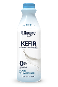 Plain Nonfat Kefir Lifeway 32 oz Pack of 6