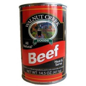 WALNUT CREEK ALL-NATURAL BEEF CHUNKS. 14.5 OZ