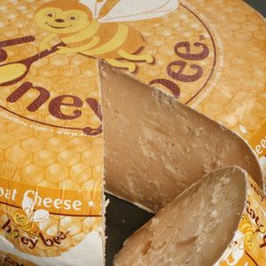 HONEYBEE GOAT GOUDA. 7.5 OZ