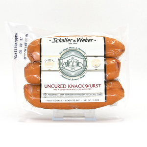 KNACKWURST. SCHALLER & WEBER. 12 OZ.