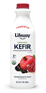 Organic Pomegranate Acai Low Fat, Lifeway, 32 oz, Pack of 6