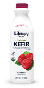 Organic Strawberry Low Fat Kefir, Lifeway, 32 oz