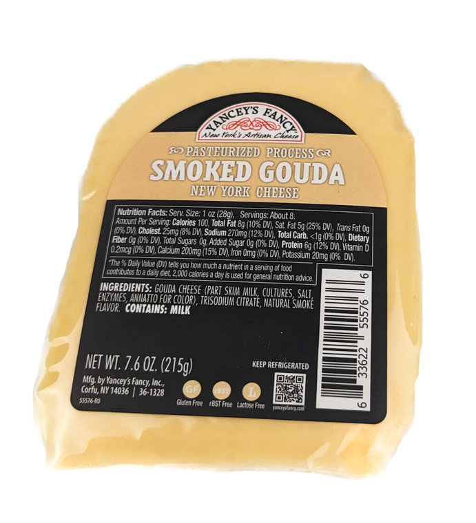 Yancey's Fancy Smoked Gouda - Front View