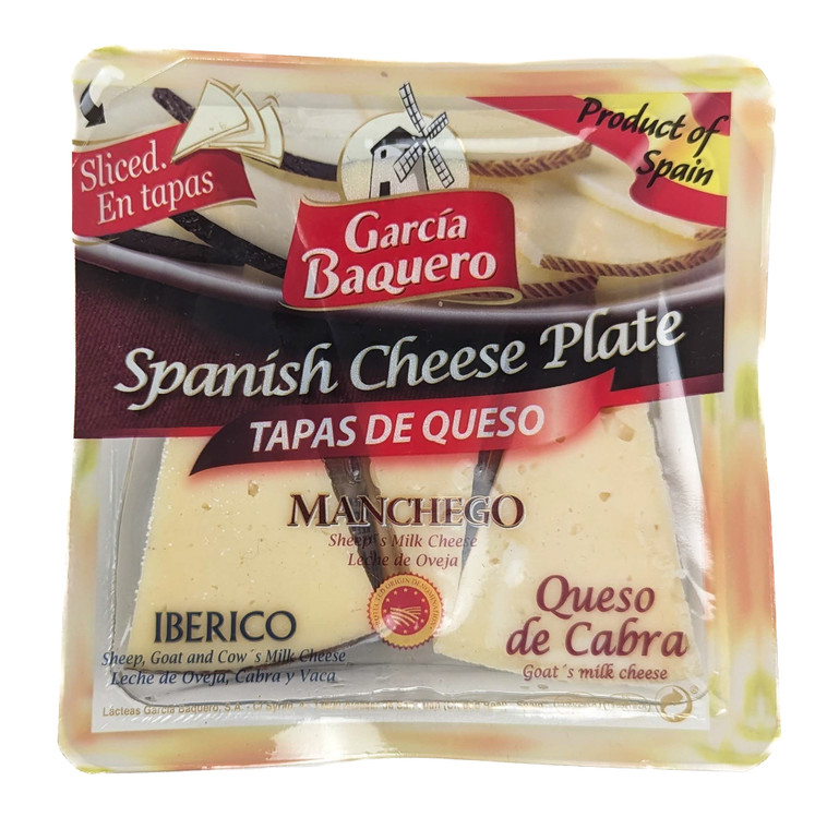 Garcia Baquero Tapas Spanish Cheese Plate 5.29 oz  - Front View