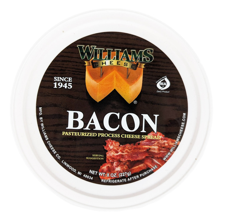 Williams Cheese -Bacon Cheddar Cheese Spread 8 oz - Front View