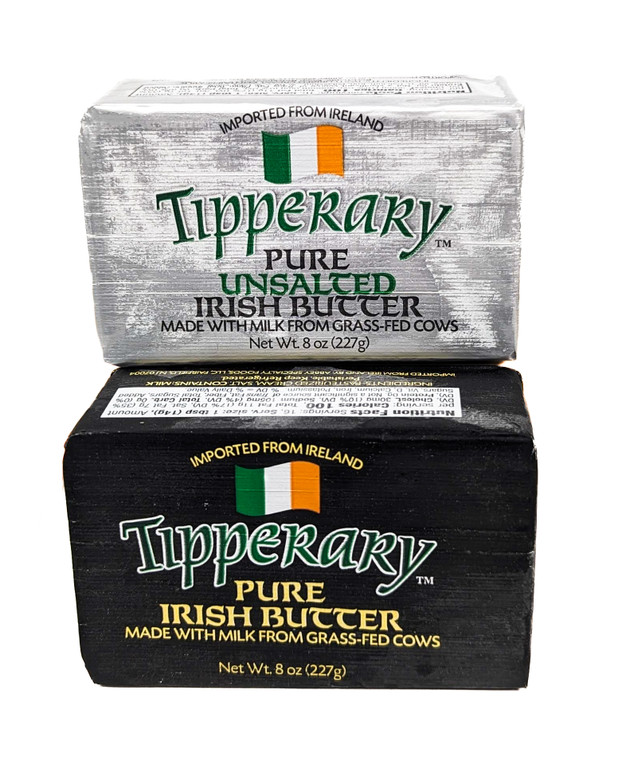 Tipperary - Salted and Unsalted Irish Butter Set 8 oz - Front View