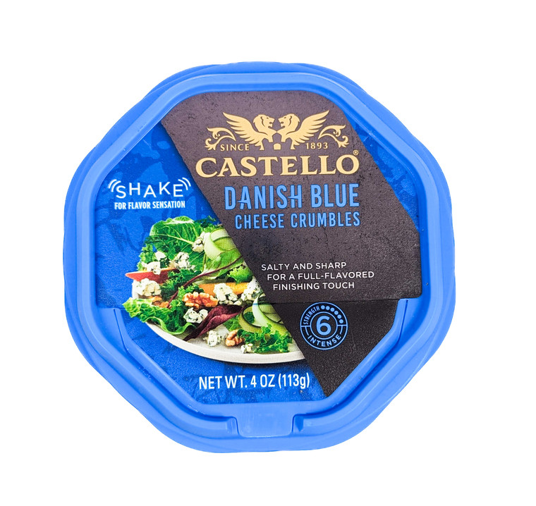 Castello - Crumbled Blue Cheese 4 oz - Front View