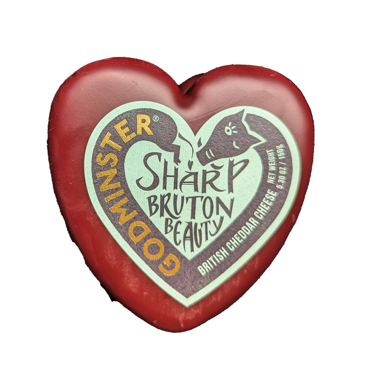 Godminster - Sharp Bruton Beauty Red Heart British Cheddar Cheese 5.3 oz - Front View