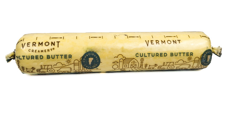 Vermont Creamery Cultured Lightly-Salted European Butter 1lb - Front View