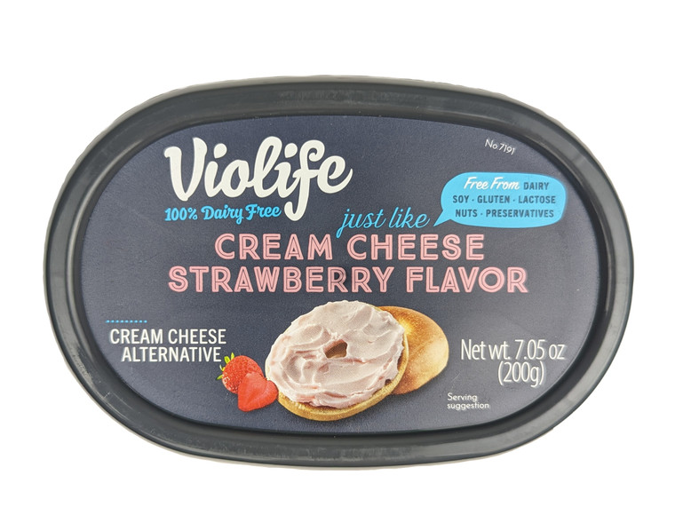 Violife - Just Like Cream Cheese Strawberry Flavor 7.05 oz - Front View