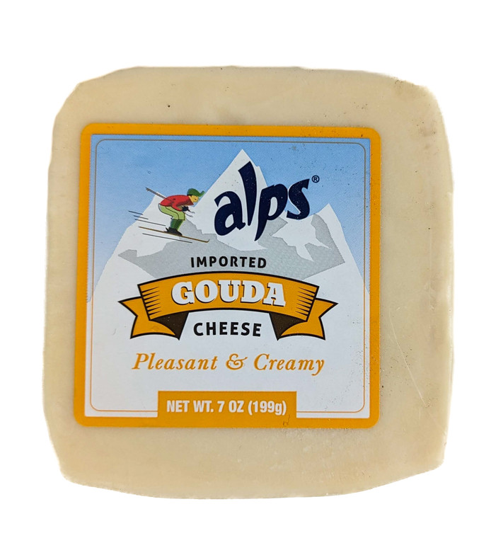 Alps  Imported Gouda Cheese Pleasant & Creamy 7oz - Front View
