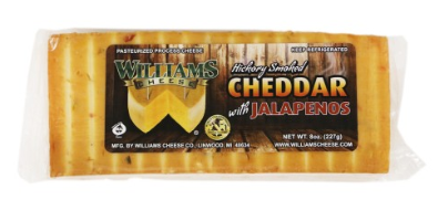 Williams Cheese - Hickory Smoked Cheddar With Jalapenos Bar 8 oz - Front View