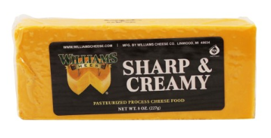 Williams Cheese - Sharp and Creamy Bar 8 oz - Front View