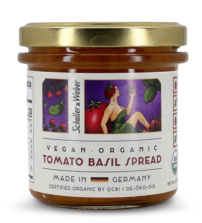 Schaller and Weber - Vegan Tomato Basil Spread 4 oz - Front View