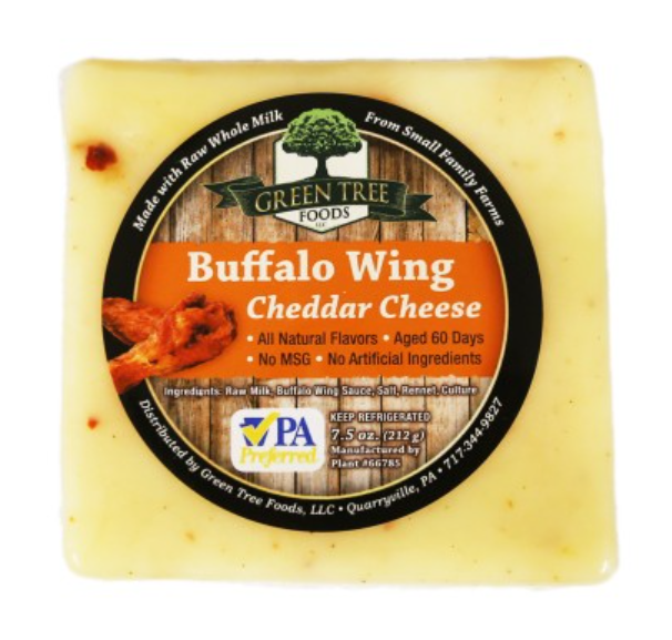Green Tree - Buffalo Wing Cheddar Cheese 7.5 oz - Front View