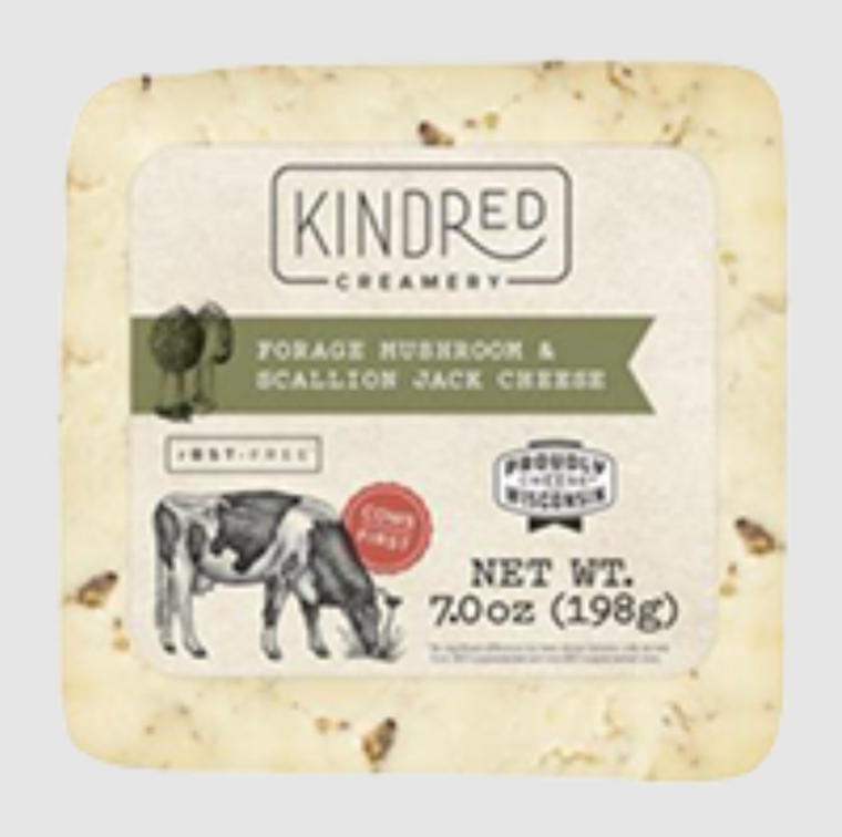 Kindred Creamery Forage Mushroom & Scallion Jack Cheese 7oz