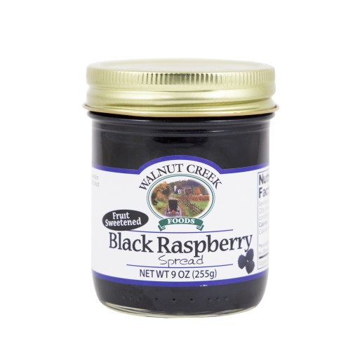 Walnut Creek Fruit Sweetened Black Raspberry Spread – 9oz