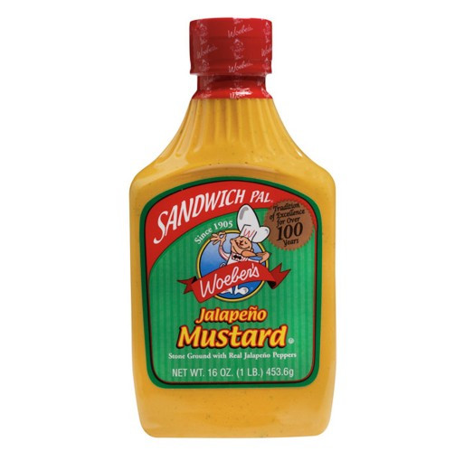 Woeber’s Sandwich Pal Jalapeno Mustard (16 oz)