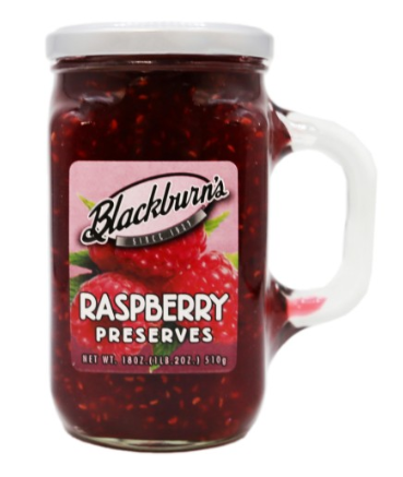 Blackburn’s Raspberry Preserves – 18 oz
