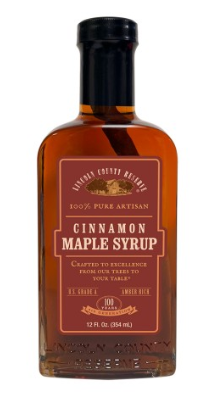 Lincoln Country Reserve 100% Pure Artisan Cinnamon Maple Syrup – 12 oz