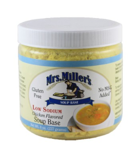 Mrs. Miller's Soup Base – Low Sodium Chicken Flavor, 10 oz