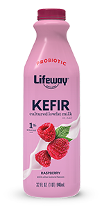 Raspberry, Low Fat Kefir, Lifeway, 32 oz, Pack of 6