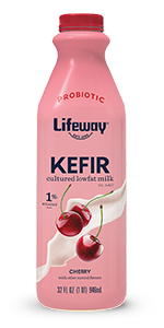Cherry Low Fat Kefir, Lifeway, 32 oz