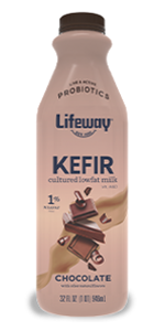 Chocolate, Low Fat Kefir, Lifeway, 32 oz, Pack of 6