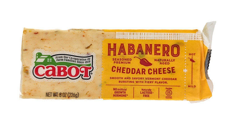 Cabot - Habanero Cheddar Cheese 8 oz - Front View