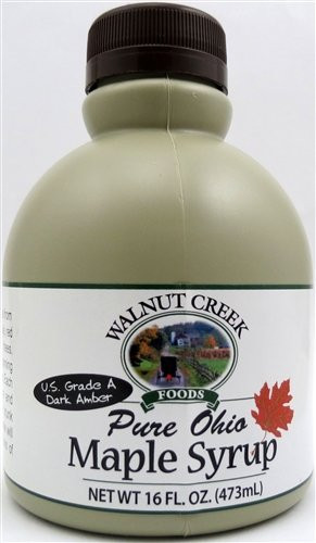 WALNUT CREEK GRADE A DARK AMBER OHIO PURE MAPLE SYRUP JUG 16 OZ