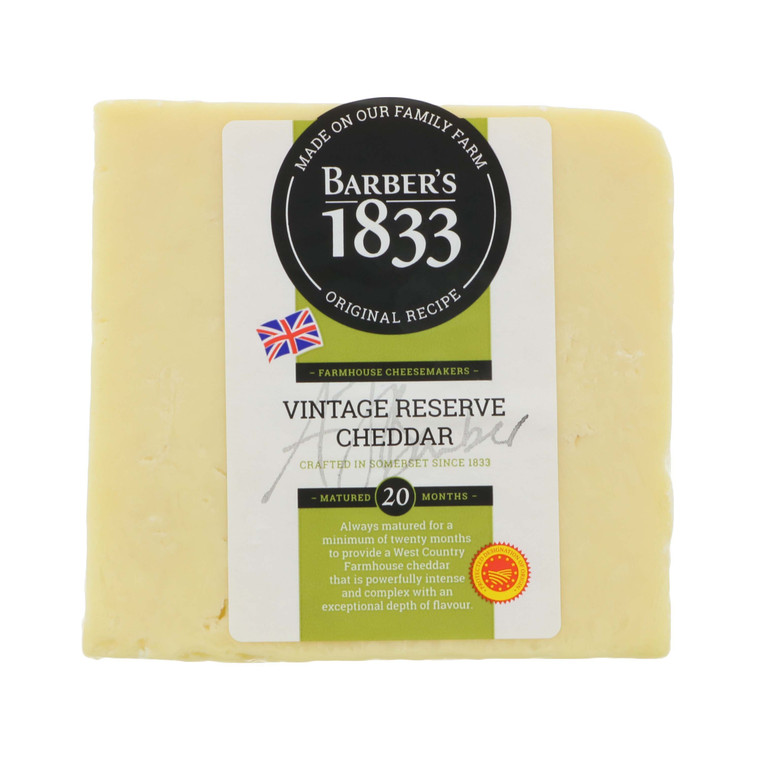 BARBERS 1833 VINTAGE RESERVE CHEDDAR.