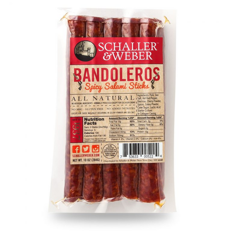 BANDOLEROS. SCHALLER & WEBER. RETAIL PACK.