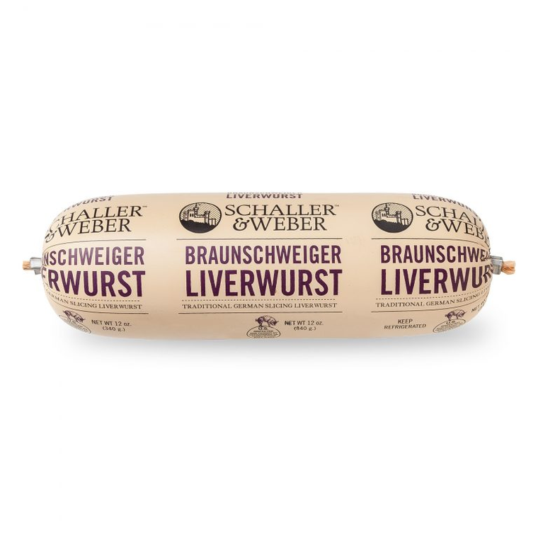BRAUNSCHWEIGER LIVERWURST SCHALLER WEBER 12oz
