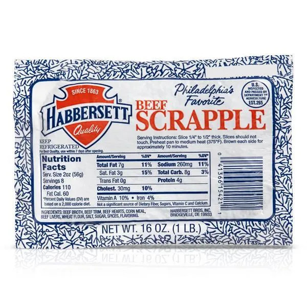 Habbersett Beef Philadelphia Favorite Scrapple