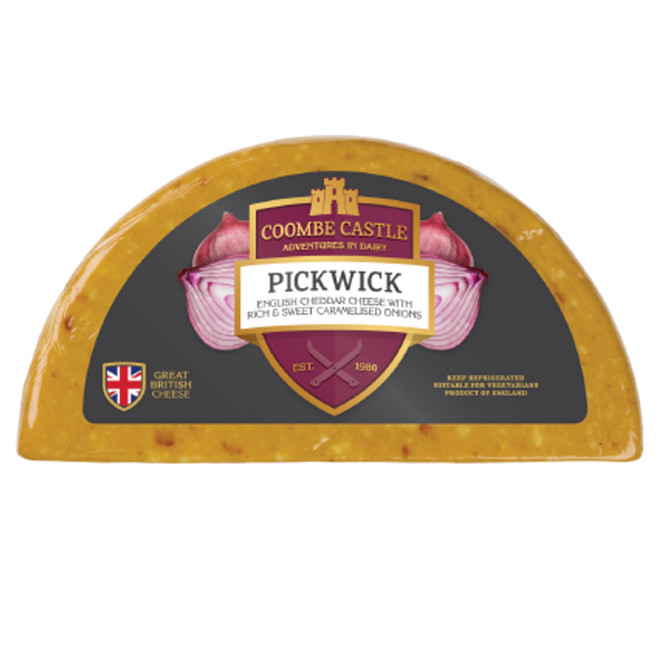 PICKWICK CHEDDAR WITH CARAMELIZED ONIONS, ENGLAND. - CheeseDelicatessen.com