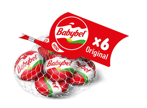 Mini Babybel Original Snack Cheese, 6 Pack (4.5 oz)