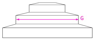 Illustration for measuring stair width