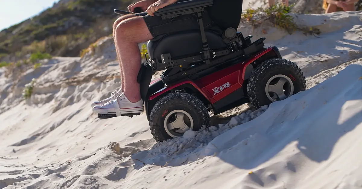 Sunrise Medical Magic Mobility: Superior 4x4 traction and stability for a smoother ride, greater stability, and more power and control over extreme off-road terrains.