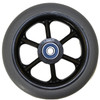 5 x 1" 6 SPOKE Caster Wheel Molded On Tire