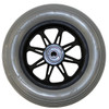 6 x 1 1/4" JAZZY 6 SPOKE Caster Wheel Molded On Tire