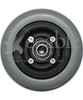 6" x 2" INVACARE Caster Wheel With Offset Bearings Urethane Wide Tire
