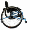 Ultimate Pickleball Chair Blue Side View Ultimate Pickleball Chair Blue Side View
