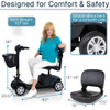 Vive Health Neptune Mobility Scooter Comfort and Safety