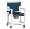  Deluxe Closed Front Shower Chair Commode Tall