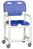 Economy Shower Chair Soft Seat Blue