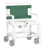 Bariatric Shower Bench Commode Green