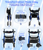 DayWalker Rollator Transformation Blue