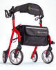 Piuma Ultra-Light Rollator Walker Red Wide